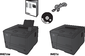 HP LaserJet Pro 400 Printer M401 - Setting up the printer (hardware) (n  model) | HP® Support