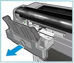 Image: Remove the multi-sheet tray assembly from the printer
