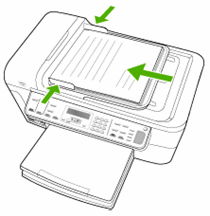 Image:  Reload the original document into the ADF document feeder tray