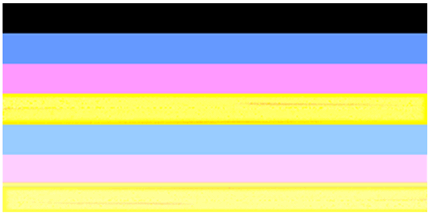 Illustration of streaked color bars