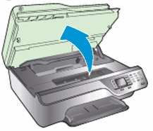 Image: Open the ink cartridge access door