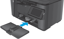 图像： 将进纸盒滑入到打印机中。