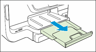 Image: Pull out the tray extender.