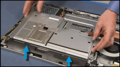 Removing the motherboard EMI shield