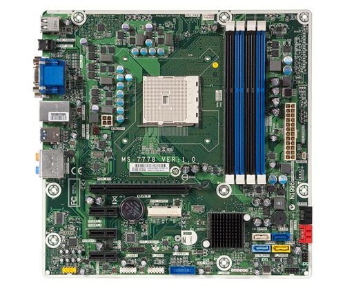 Photograph of motherboard