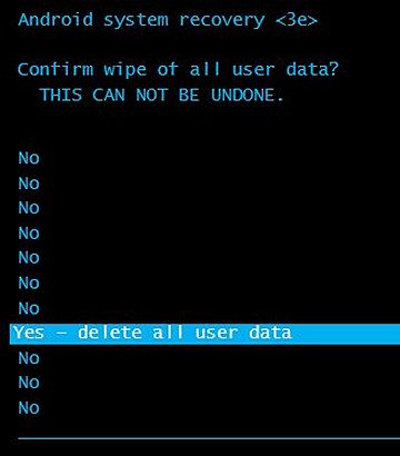 Confirm wipe of all user data? (確定要清除所有使用者資料嗎？)