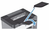 Illustration: Insert the output tray.