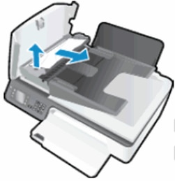 Image: Remove any jammed paper from the ADF
