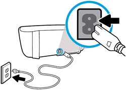 Image: Connect the power cord