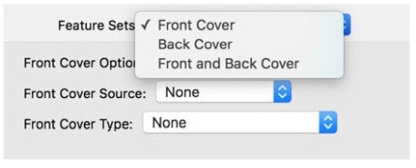 Image show the cover pages options