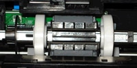 Image: The pick roller in its normal position