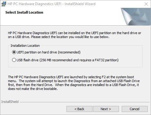 UEFI 설치 - 설치 위치